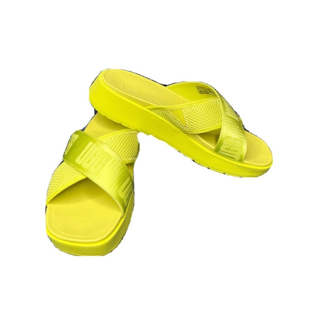 UGG‎ EMILY MESH WOMEN’S SLIDES SANDALS 1119491 SIZE 8 POLLEN YELLOW/ AUTHENTIC